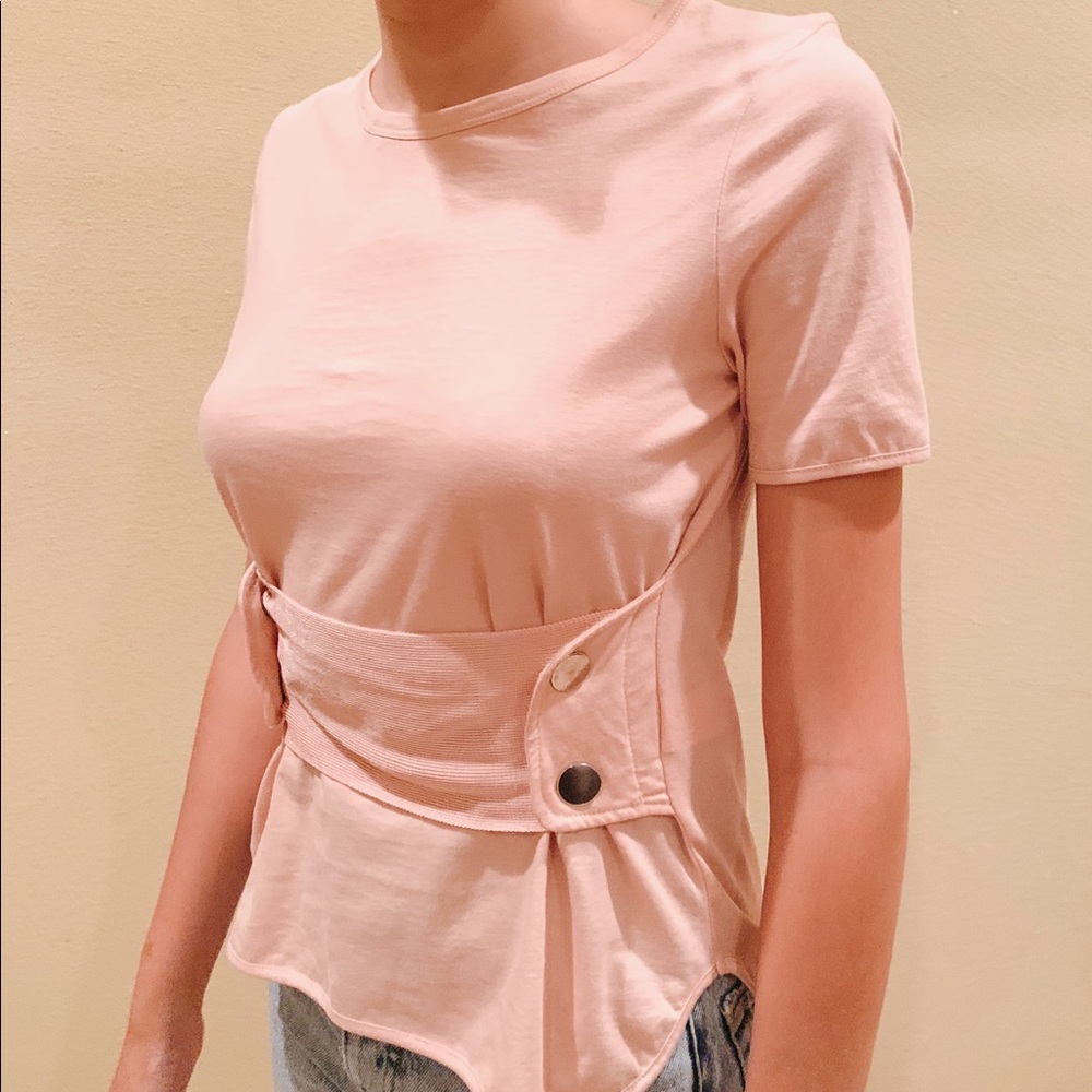 Small Zara light pink t-shirt